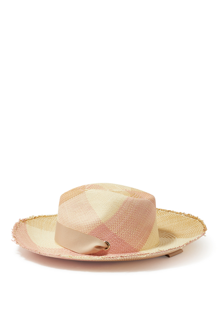 Hojas Frayed Aguacate Hat